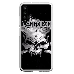 Чехол для Honor 20 с принтом Iron Maiden в Новосибирске, Силикон | Область печати: задняя сторона чехла, без боковых панелей | бас | британия | брюс дикинсон | гитара | группа | дева | железная | метал | нико макбрэйн | рок | стив харрис | хеви | яник герс