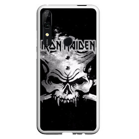 Чехол для Honor P Smart Z с принтом Iron Maiden в Новосибирске, Силикон | Область печати: задняя сторона чехла, без боковых панелей | бас | британия | брюс дикинсон | гитара | группа | дева | железная | метал | нико макбрэйн | рок | стив харрис | хеви | яник герс