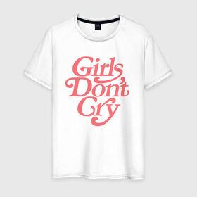 Мужская футболка хлопок с принтом Girls don`t cry в Новосибирске, 100% хлопок | прямой крой, круглый вырез горловины, длина до линии бедер, слегка спущенное плечо. | Тематика изображения на принте: gdc | девочки не плачут | мода | феминизм
