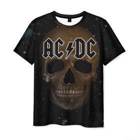 Мужская футболка 3D с принтом AC/DC в Новосибирске, 100% полиэфир | прямой крой, круглый вырез горловины, длина до линии бедер | австралийская | ангус янг | блюз | группа | малькольм янг | рок | рок н ролл | стиви янг | хард