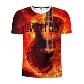 Мужская футболка 3D спортивная с принтом Led Zeppelin в Новосибирске, 100% полиэстер с улучшенными характеристиками | приталенный силуэт, круглая горловина, широкие плечи, сужается к линии бедра | блюз рок | британская | группа | джимми пейдж | джон пол джонс | роберт плант | рок | фолк рок | хард рок | хеви метал