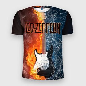 Мужская футболка 3D спортивная с принтом Led Zeppelin в Новосибирске, 100% полиэстер с улучшенными характеристиками | приталенный силуэт, круглая горловина, широкие плечи, сужается к линии бедра | блюз рок | британская | группа | джимми пейдж | джон пол джонс | роберт плант | рок | фолк рок | хард рок | хеви метал