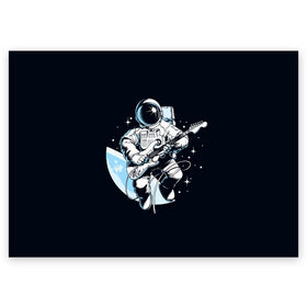 Поздравительная открытка с принтом Space rock в Новосибирске, 100% бумага | плотность бумаги 280 г/м2, матовая, на обратной стороне линовка и место для марки
 | astronaut | cosmos | glare | guitar | infinity | music | planet | reflection | space suit | stars | sun | universe | астронавт | бесконечность | блик | вселенная | гитара | звезды | космонавт | космос | музыка | отражение | планета | рисунок | рок