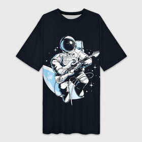 Платье-футболка 3D с принтом Space rock в Новосибирске,  |  | astronaut | cosmos | glare | guitar | infinity | music | planet | reflection | space suit | stars | sun | universe | астронавт | бесконечность | блик | вселенная | гитара | звезды | космонавт | космос | музыка | отражение | планета | рисунок | рок