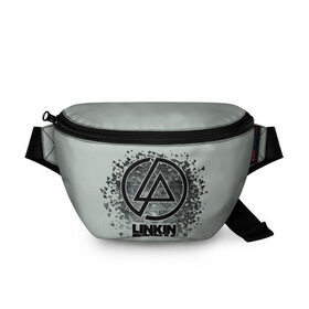 Поясная сумка 3D с принтом Linkin Park в Новосибирске, 100% полиэстер | плотная ткань, ремень с регулируемой длиной, внутри несколько карманов для мелочей, основное отделение и карман с обратной стороны сумки застегиваются на молнию | американская | группа | линкин | майк шинода | метал | музыка | ню | парк | поп | рок | рэп | феникс фаррелл | честер беннингтон | электроник