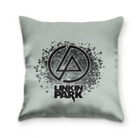 Подушка 3D с принтом Linkin Park в Новосибирске, наволочка – 100% полиэстер, наполнитель – холлофайбер (легкий наполнитель, не вызывает аллергию). | состоит из подушки и наволочки. Наволочка на молнии, легко снимается для стирки | Тематика изображения на принте: американская | группа | линкин | майк шинода | метал | музыка | ню | парк | поп | рок | рэп | феникс фаррелл | честер беннингтон | электроник