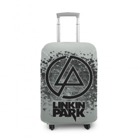 Чехол для чемодана 3D с принтом Linkin Park в Новосибирске, 86% полиэфир, 14% спандекс | двустороннее нанесение принта, прорези для ручек и колес | американская | группа | линкин | майк шинода | метал | музыка | ню | парк | поп | рок | рэп | феникс фаррелл | честер беннингтон | электроник