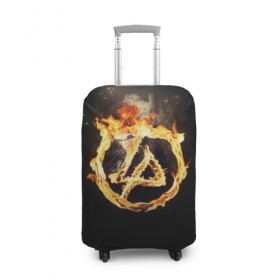 Чехол для чемодана 3D с принтом Linkin Park в Новосибирске, 86% полиэфир, 14% спандекс | двустороннее нанесение принта, прорези для ручек и колес | американская | группа | линкин | майк шинода | метал | музыка | ню | парк | поп | рок | рэп | феникс фаррелл | честер беннингтон | электроник