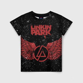 Детская футболка 3D с принтом Linkin Park в Новосибирске, 100% гипоаллергенный полиэфир | прямой крой, круглый вырез горловины, длина до линии бедер, чуть спущенное плечо, ткань немного тянется | Тематика изображения на принте: американская | группа | линкин | майк шинода | метал | музыка | ню | парк | поп | рок | рэп | феникс фаррелл | честер беннингтон | электроник