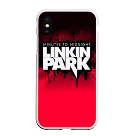 Чехол для iPhone XS Max матовый с принтом Linkin Park в Новосибирске, Силикон | Область печати: задняя сторона чехла, без боковых панелей | американская | группа | линкин | майк шинода | метал | музыка | ню | парк | поп | рок | рэп | феникс фаррелл | честер беннингтон | электроник