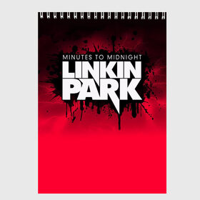 Скетчбук с принтом Linkin Park в Новосибирске, 100% бумага
 | 48 листов, плотность листов — 100 г/м2, плотность картонной обложки — 250 г/м2. Листы скреплены сверху удобной пружинной спиралью | американская | группа | линкин | майк шинода | метал | музыка | ню | парк | поп | рок | рэп | феникс фаррелл | честер беннингтон | электроник