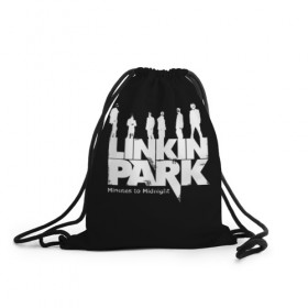 Рюкзак-мешок 3D с принтом Linkin Park в Новосибирске, 100% полиэстер | плотность ткани — 200 г/м2, размер — 35 х 45 см; лямки — толстые шнурки, застежка на шнуровке, без карманов и подкладки | американская | группа | линкин | майк шинода | метал | музыка | ню | парк | поп | рок | рэп | феникс фаррелл | честер беннингтон | электроник