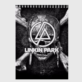 Скетчбук с принтом Linkin Park в Новосибирске, 100% бумага
 | 48 листов, плотность листов — 100 г/м2, плотность картонной обложки — 250 г/м2. Листы скреплены сверху удобной пружинной спиралью | американская | группа | линкин | майк шинода | метал | музыка | ню | парк | поп | рок | рэп | феникс фаррелл | честер беннингтон | электроник