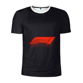 Мужская футболка 3D спортивная с принтом Formula 1 Logo в Новосибирске, 100% полиэстер с улучшенными характеристиками | приталенный силуэт, круглая горловина, широкие плечи, сужается к линии бедра | formula | лого | формула
