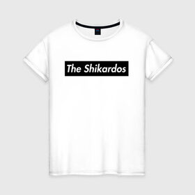 Женская футболка хлопок с принтом The Shikardos в Новосибирске, 100% хлопок | прямой крой, круглый вырез горловины, длина до линии бедер, слегка спущенное плечо | бест | заебест | замечательно | клёво | супер | шикардос | шикарно