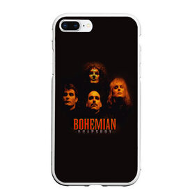 Чехол для iPhone 7Plus/8 Plus матовый с принтом Queen Bohemian Rhapsody в Новосибирске, Силикон | Область печати: задняя сторона чехла, без боковых панелей | queen | брайан мэи | британская | группа | джон дикон | королева | роджер тейлор | рок | фредди меркьюри