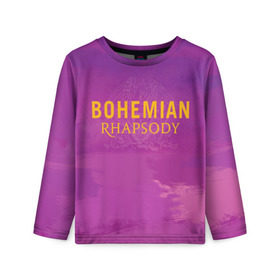 Детский лонгслив 3D с принтом Queen Bohemian Rhapsody в Новосибирске, 100% полиэстер | длинные рукава, круглый вырез горловины, полуприлегающий силуэт
 | queen | богемская рапсодия | брайан мэи | британская | группа | королева | роджер тейлор | рок | фредди меркьюри