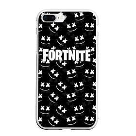 Чехол для iPhone 7Plus/8 Plus матовый с принтом FORTNITE x MARSHMELLO в Новосибирске, Силикон | Область печати: задняя сторона чехла, без боковых панелей | 2019 | armor | armour | cybersport | esport | fortnite | game | llama | logo | броня | игра | киберспорт | лама | фиолетовый | фирменные цвета | фортнайт