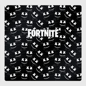 Магнитный плакат 3Х3 с принтом FORTNITE x MARSHMELLO в Новосибирске, Полимерный материал с магнитным слоем | 9 деталей размером 9*9 см | 2019 | armor | armour | cybersport | esport | fortnite | game | llama | logo | броня | игра | киберспорт | лама | фиолетовый | фирменные цвета | фортнайт