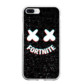 Чехол для iPhone 7Plus/8 Plus матовый с принтом FORTNITE x MARSHMELLO в Новосибирске, Силикон | Область печати: задняя сторона чехла, без боковых панелей | 2019 | armor | armour | cybersport | dj | esport | fortnite | galaxy | game | llama | logo | marshmello | space | usa | америка | броня | галакт | игра | киберспорт | клубная музыка | лама | маршмелло |