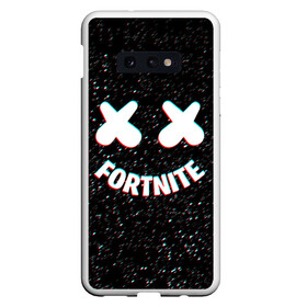 Чехол для Samsung S10E с принтом FORTNITE x MARSHMELLO в Новосибирске, Силикон | Область печати: задняя сторона чехла, без боковых панелей | Тематика изображения на принте: 2019 | armor | armour | cybersport | dj | esport | fortnite | galaxy | game | llama | logo | marshmello | space | usa | америка | броня | галакт | игра | киберспорт | клубная музыка | лама | маршмелло |