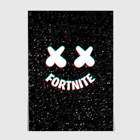 Постер с принтом FORTNITE x MARSHMELLO в Новосибирске, 100% бумага
 | бумага, плотность 150 мг. Матовая, но за счет высокого коэффициента гладкости имеет небольшой блеск и дает на свету блики, но в отличии от глянцевой бумаги не покрыта лаком | 2019 | armor | armour | cybersport | dj | esport | fortnite | galaxy | game | llama | logo | marshmello | space | usa | америка | броня | галакт | игра | киберспорт | клубная музыка | лама | маршмелло |