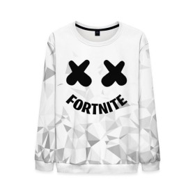 Мужской свитшот 3D с принтом FORTNITE x MARSHMELLO в Новосибирске, 100% полиэстер с мягким внутренним слоем | круглый вырез горловины, мягкая резинка на манжетах и поясе, свободная посадка по фигуре | Тематика изображения на принте: 2019 | armor | armour | cybersport | esport | fortnite | game | llama | logo | броня | игра | киберспорт | лама | фиолетовый | фирменные цвета | фортнайт