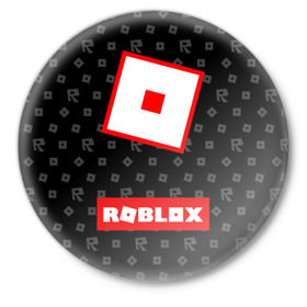 Значок с принтом ROBLOX в Новосибирске,  металл | круглая форма, металлическая застежка в виде булавки | Тематика изображения на принте: game | gamer | logo | minecraft | roblox | simulator | игра | конструктор | лого | симулятор | строительство | фигура