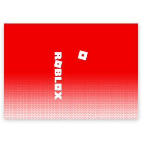 Поздравительная открытка с принтом ROBLOX в Новосибирске, 100% бумага | плотность бумаги 280 г/м2, матовая, на обратной стороне линовка и место для марки
 | game | gamer | logo | minecraft | roblox | simulator | игра | конструктор | лого | симулятор | строительство | фигура