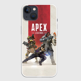 Чехол для iPhone 13 с принтом APEX LEGENDS в Новосибирске,  |  | apex | legend | legends | titanfall | апекс | бангалор | бладхаунд | верхушки | гибралтар | каустик | лайфлайн | легенда | легенды | ледженд | леджендс | мираж | рэйф | титанфол