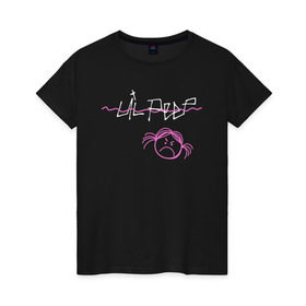 Женская футболка хлопок с принтом ANGRY GIRL в Новосибирске, 100% хлопок | прямой крой, круглый вырез горловины, длина до линии бедер, слегка спущенное плечо | gustav | lo fi | runaway | густав | лил | пип | пост эмо | реп | хип хоп | эмо рэп