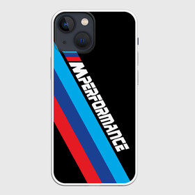 Чехол для iPhone 13 mini с принтом BMW M performance в Новосибирске,  |  | bmw | bmw m | bmw m performance | bmw m power | bmw performance | автоспорт | бмв | бмв м | машина бмв