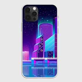 Чехол для iPhone 12 Pro Max с принтом Neon Nights в Новосибирске, Силикон |  | city | neon синтвейв | retrowave | synthwave | горо | неон | ночь | ретровейв