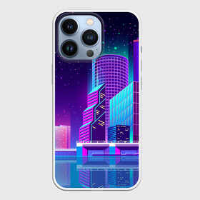 Чехол для iPhone 13 Pro с принтом Neon Nights в Новосибирске,  |  | Тематика изображения на принте: city | neon синтвейв | retrowave | synthwave | горо | неон | ночь | ретровейв