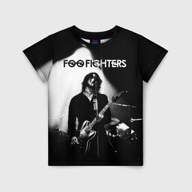 Детская футболка 3D с принтом Foo Fighters в Новосибирске, 100% гипоаллергенный полиэфир | прямой крой, круглый вырез горловины, длина до линии бедер, чуть спущенное плечо, ткань немного тянется | foo fighters | nirvana | альтернативный рок | группы | дейв грол | музыка | постгранж | рок | хард рок