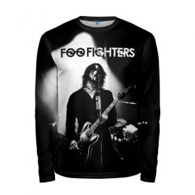 Мужской лонгслив 3D с принтом Foo Fighters в Новосибирске, 100% полиэстер | длинные рукава, круглый вырез горловины, полуприлегающий силуэт | foo fighters | nirvana | альтернативный рок | группы | дейв грол | музыка | постгранж | рок | хард рок