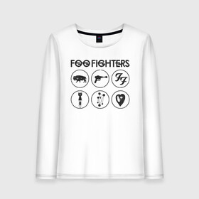 Женский лонгслив хлопок с принтом Foo Fighters в Новосибирске, 100% хлопок |  | foo fighters | nirvana | альтернативный рок | группы | дейв грол | музыка | постгранж | рок | хард рок