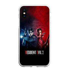 Чехол для iPhone XS Max матовый с принтом Resident Evil 2 в Новосибирске, Силикон | Область печати: задняя сторона чехла, без боковых панелей | 2 | biohazard | claire | evil | horror | raccoon | resident | survival | t virus | t вирус | выживание | зла | кеннеди | клэр | леон | обитель | раккун | редфилд | скотт | ужас