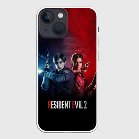 Чехол для iPhone 13 mini с принтом Resident Evil 2 в Новосибирске,  |  | 2 | biohazard | claire | evil | horror | raccoon | resident | survival | t virus | t вирус | выживание | зла | кеннеди | клэр | леон | обитель | раккун | редфилд | скотт | ужас