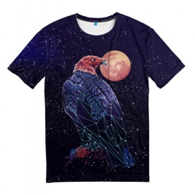Мужская футболка 3D с принтом Птичка в Новосибирске, 100% полиэфир | прямой крой, круглый вырез горловины, длина до линии бедер | big | арт | крупные арты | крупные принты | сумасшедшие арты