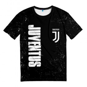 Мужская футболка 3D с принтом Juventus в Новосибирске, 100% полиэфир | прямой крой, круглый вырез горловины, длина до линии бедер | 