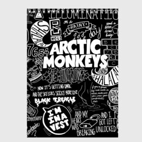 Скетчбук с принтом Arctic Monkeys в Новосибирске, 100% бумага
 | 48 листов, плотность листов — 100 г/м2, плотность картонной обложки — 250 г/м2. Листы скреплены сверху удобной пружинной спиралью | arctic monkeys | алекс тёрнер | арктик манкиз | группы | джейми кук | инди | музыка | мэтт хелдерс | ник омэлли | постпанк | рок