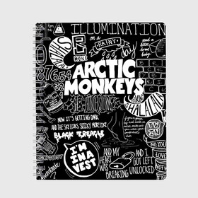 Тетрадь с принтом Arctic Monkeys в Новосибирске, 100% бумага | 48 листов, плотность листов — 60 г/м2, плотность картонной обложки — 250 г/м2. Листы скреплены сбоку удобной пружинной спиралью. Уголки страниц и обложки скругленные. Цвет линий — светло-серый
 | arctic monkeys | алекс тёрнер | арктик манкиз | группы | джейми кук | инди | музыка | мэтт хелдерс | ник омэлли | постпанк | рок