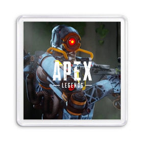 Магнит 55*55 с принтом APEX Legends в Новосибирске, Пластик | Размер: 65*65 мм; Размер печати: 55*55 мм | 2 | 2019 | 3 | apex | game | legends | titanfall | игра | титанфолл