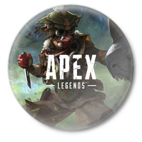 Значок с принтом APEX Legends в Новосибирске,  металл | круглая форма, металлическая застежка в виде булавки | 2 | 2019 | 3 | apex | game | legends | titanfall | игра | титанфолл