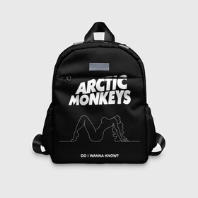 Детский рюкзак 3D с принтом Arctic Monkeys в Новосибирске, 100% полиэстер | лямки с регулируемой длиной, сверху петелька, чтобы рюкзак можно было повесить на вешалку. Основное отделение закрывается на молнию, как и внешний карман. Внутри дополнительный карман. По бокам два дополнительных кармашка | Тематика изображения на принте: arctic monkeys | алекс тёрнер | арктик манкиз | группы | джейми кук | инди | музыка | мэтт хелдерс | ник омэлли | постпанк | рок