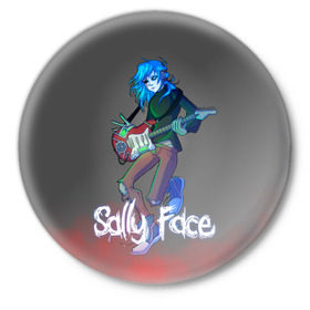 Значок с принтом Sally Face (8) в Новосибирске,  металл | круглая форма, металлическая застежка в виде булавки | face | fisher | larry johnson | mask | sally | sally face | sally fisher | демоны | духи | маска | призраки | салли | салли фейс | салли фишер | фейс