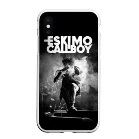 Чехол для iPhone XS Max матовый с принтом Eskimo Callboy в Новосибирске, Силикон | Область печати: задняя сторона чехла, без боковых панелей | Тематика изображения на принте: bury me in vegas | crystals | danskimo | eskimo callboy | sushi | the scene | we are the mess | группы | метал | музыка | рок | эскимо колбой