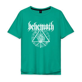 Мужская футболка хлопок Oversize с принтом Behemoth в Новосибирске, 100% хлопок | свободный крой, круглый ворот, “спинка” длиннее передней части | behemoth | black metal | death metal | inferno | nergal | orion | seth | блэк метал | группы | дэт метал | метал | музыка | рок