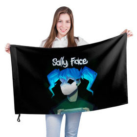 Флаг 3D с принтом Sally Face (11) в Новосибирске, 100% полиэстер | плотность ткани — 95 г/м2, размер — 67 х 109 см. Принт наносится с одной стороны | face | fisher | larry johnson | mask | sally | sally face | sally fisher | демоны | духи | маска | призраки | салли | салли фейс | салли фишер | фейс